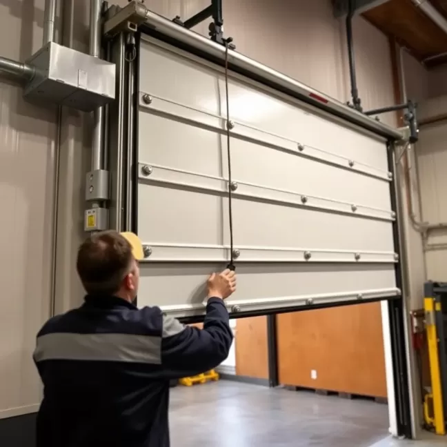 Montaż bramy segmentowej przemysłowej