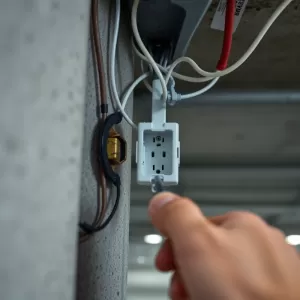 Montaż gniazdka w hali garażowej