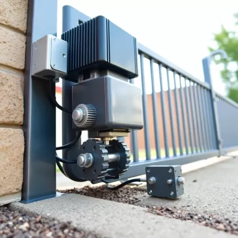 Montaż napędu do bramy przesuwnej