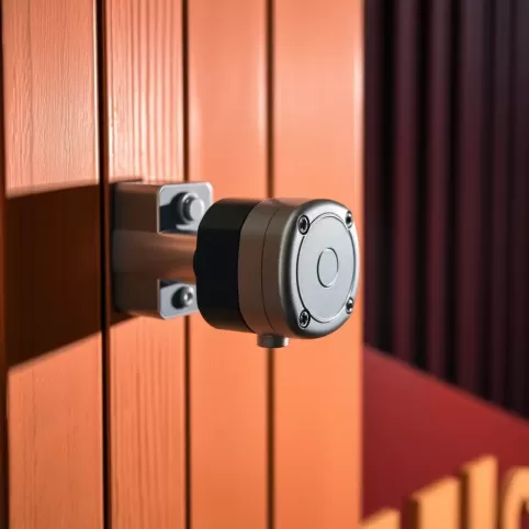 Montaż siłowników do bramy dwuskrzydłowej Nice