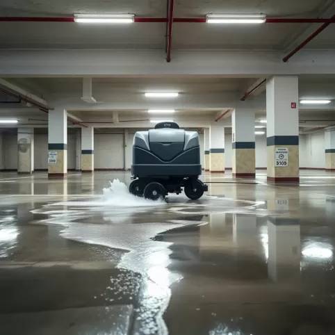 Mycie hali garażowej