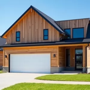 Nowoczesna stodoła z garażem