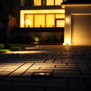 Nowoczesne oświetlenie podjazdu