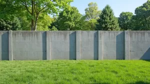 Ogrodzenie z płyt betonowych