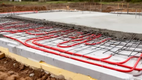 ogrzewanie płyty fundamentowej