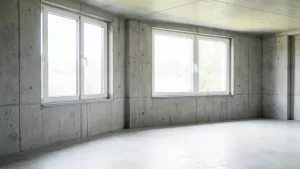 okna do garażu z płyt betonowych