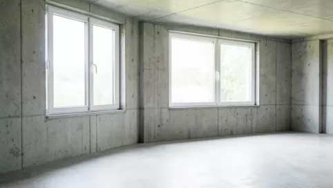 okna do garażu z płyt betonowych