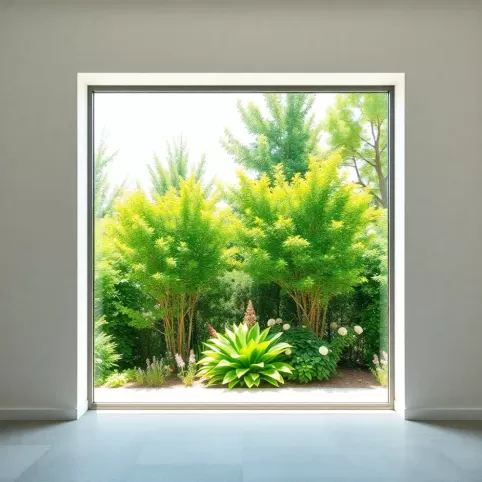 Okno zamiast bramy garażowej