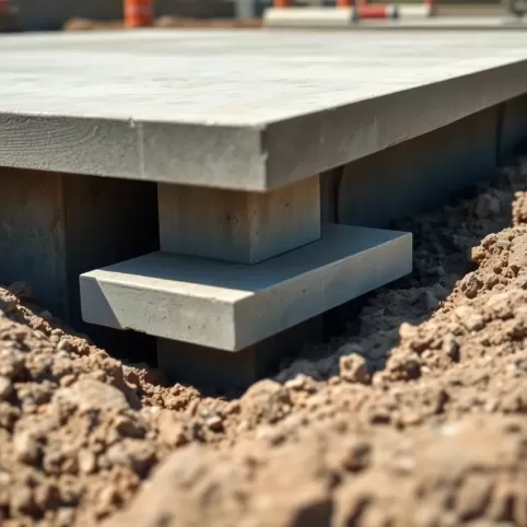 Ostroga płyty fundamentowej