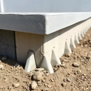 Ostrogi płyty fundamentowej