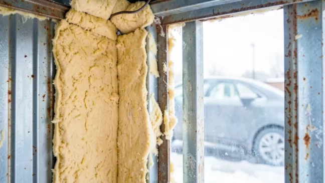 Pianką pur do ocieplenia garażu blaszanego