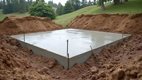 Płyta fundamentowa na pochyłej działce