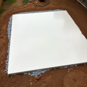 Płyta fundamentowa pod domek narzędziowy