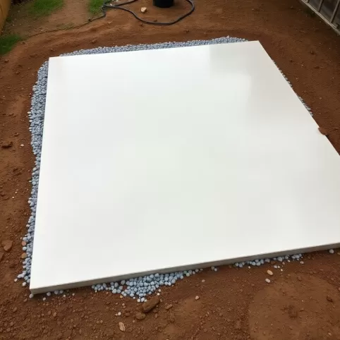 Płyta fundamentowa pod domek narzędziowy