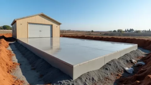 Płyta fundamentowa pod garaż blaszany