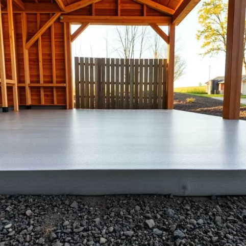 Płyta fundamentowa pod garaż drewniany