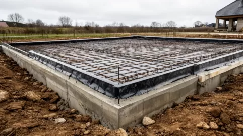 Płyta fundamentowa pod garaż murowany