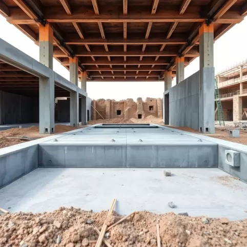 Płyta fundamentowa szalunek