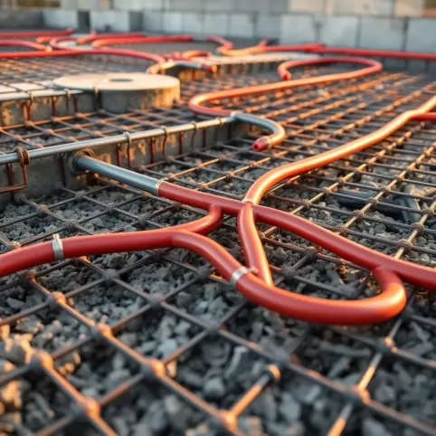 Płyta fundamentowa z ogrzewaniem podłogowym