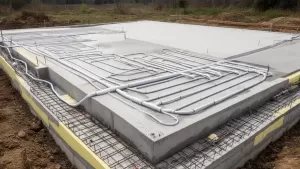 płyta fundamentowa z ogrzewaniem powietrznym