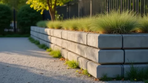 płyty betonowe na ogrodzenie