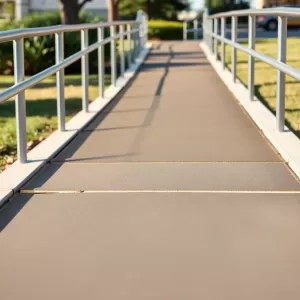 Podjazd dla niepełnosprawnych spadek