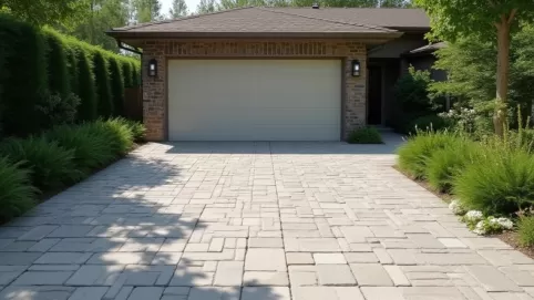 Podjazd do garażu z kostki