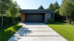 Podjazd do garażu z płyt betonowych