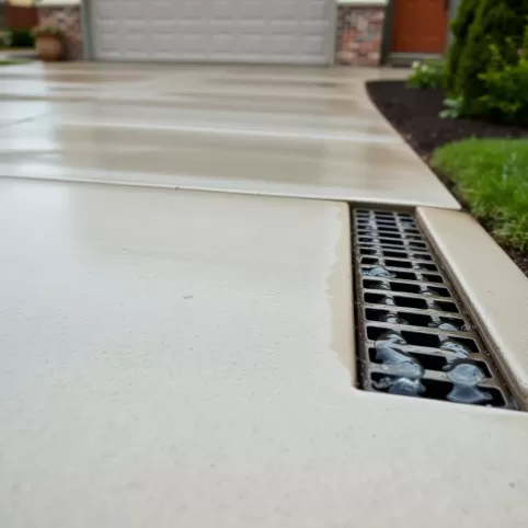 Podjazd Do Garażu Ze Spadkiem