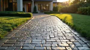 Podjazd z kostki brukowej