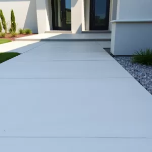 Podjazd z płyt betonowych