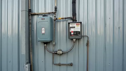 Podłączenie prądu do garażu blaszanego