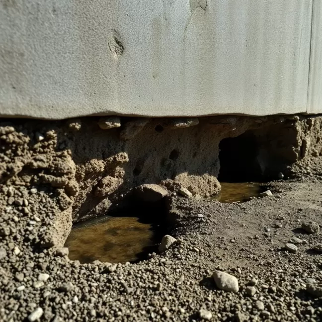 Podmyta płyta fundamentowa