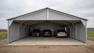 Projekt garażu blaszanego 6x5