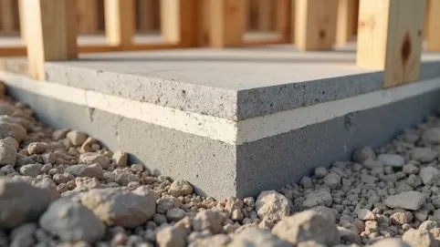 przekrój płyty fundamentowej pod dom szkieletowy