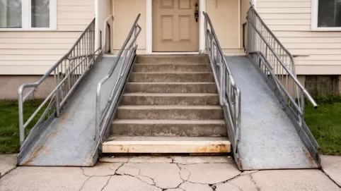 rampa podjazdowa na schody