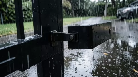 Ręczne otwieranie bramy wjazdowej