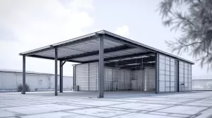 rysunek garażu blaszanego do zgłoszenia