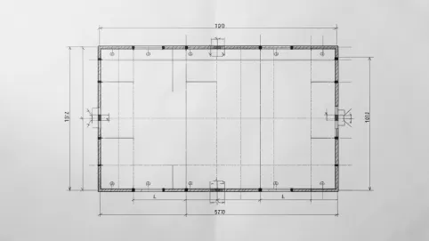 RZUT płyty fundamentowej
