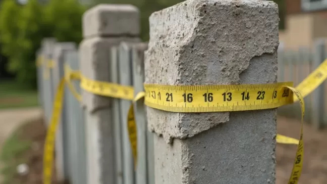 Słupek betonowy na 5 płyt wymiary