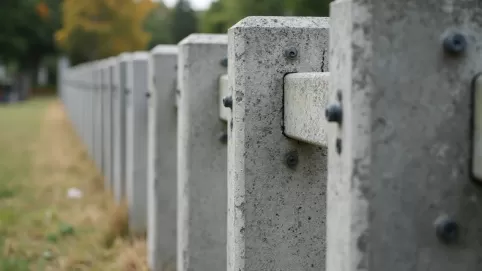 Słupki betonowe na 5 płyt