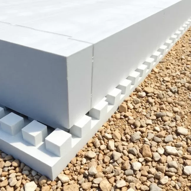 Szalunek płyty fundamentowej XPS