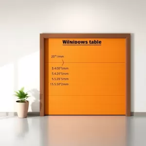 Tabela wymiarów bram garażowych WIŚNIOWSKI