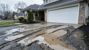 Tani podjazd przed domem