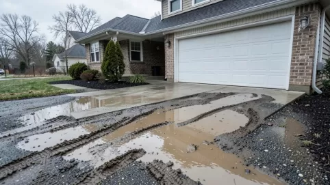 Tani podjazd przed domem