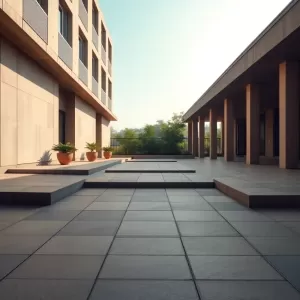 Taras na gruncie z płyt betonowych