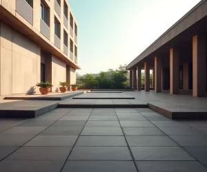 Taras na gruncie z płyt betonowych