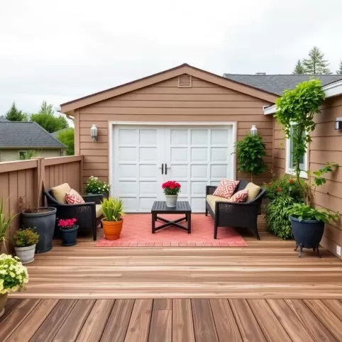 Taras nad garażem inspiracje