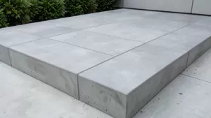 Taras z płyt betonowych na betonie