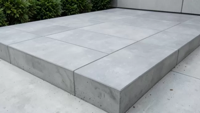 Taras z płyt betonowych na betonie